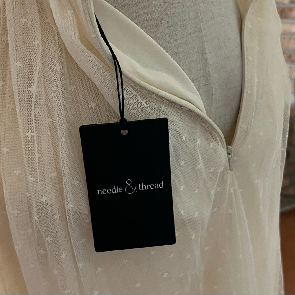 NWT Needle & Thread Beaded Tempest Bodice Ballerina Dress Champagne Tulle,Size 4 - Picture 10 of 11